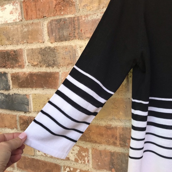 Belldini Striped Sweater Tunic with Chain Size L - Picture 5 of 8